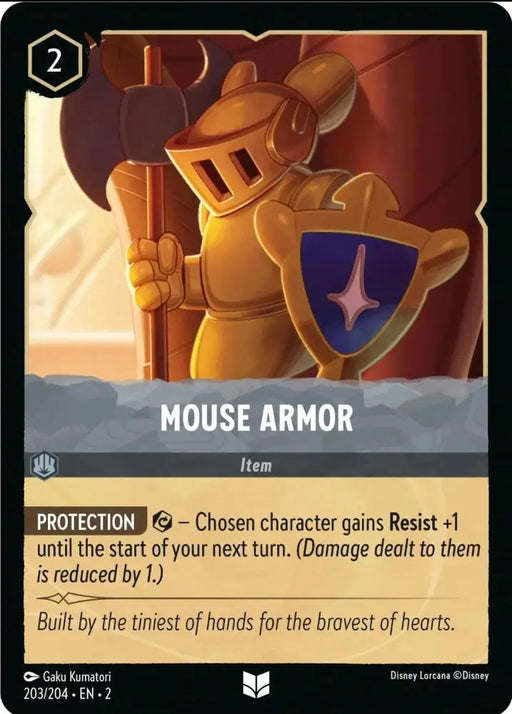 Mouse Armor (203/204) [Rise of the Floodborn] - Lorcana Single