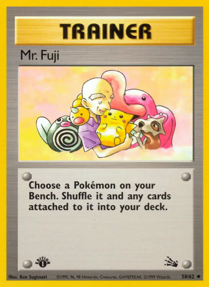 Mr. Fuji (58/62) [Fossil 1st Edition] - Pokemon Single