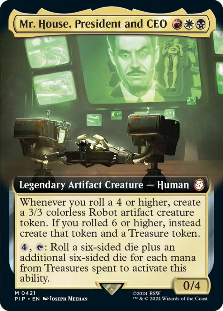Mr. House President and CEO (Extended Art) [Fallout] - MTG Single