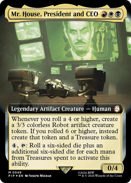 Mr. House President and CEO (Extended Art) (Surge Foil) [Fallout] - MTG Single