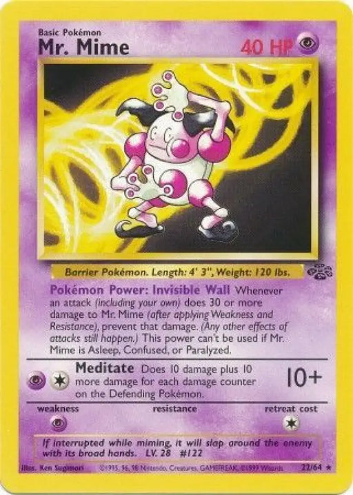 Mr. Mime (22/64) [Jungle Unlimited] - Pokemon Single