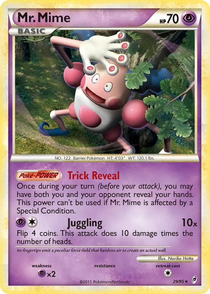 Mr. Mime (29/95) [HeartGold & SoulSilver: Call of Legends] - Pokemon Single