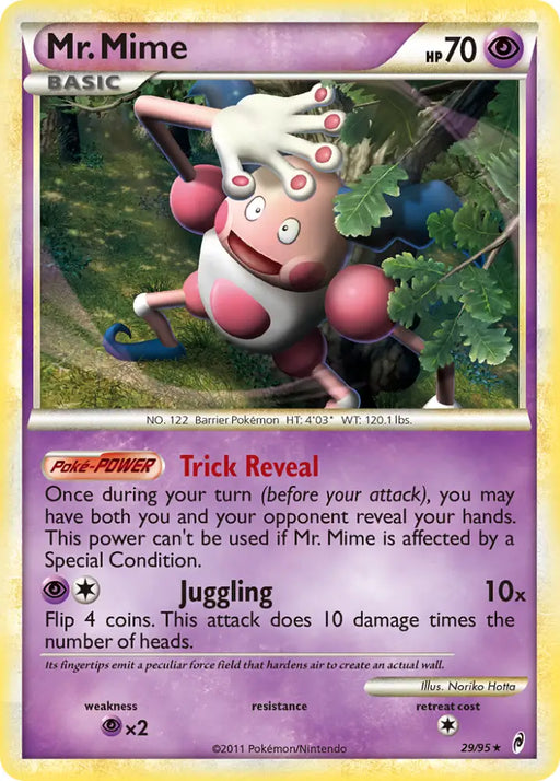 Mr. Mime (29/95) [HeartGold & SoulSilver: Call of Legends] - Pokemon Single