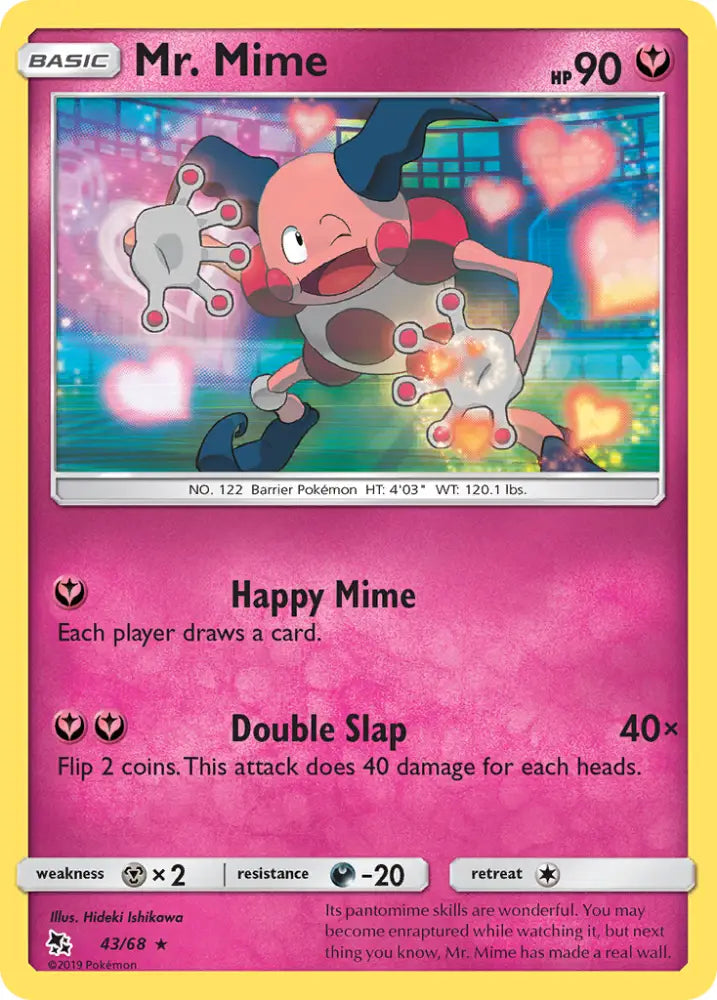 Mr. Mime (43/68) [Sun & Moon: Hidden Fates] - Pokemon Single