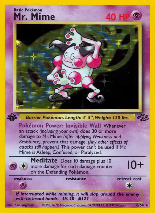 Mr. Mime (6/64) [Jungle 1st Edition] - Pokemon Single