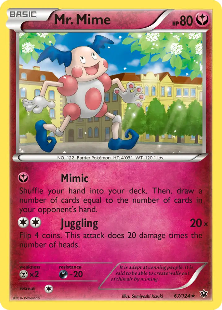 Mr. Mime (67/124) [XY: Fates Collide] - Pokemon Single