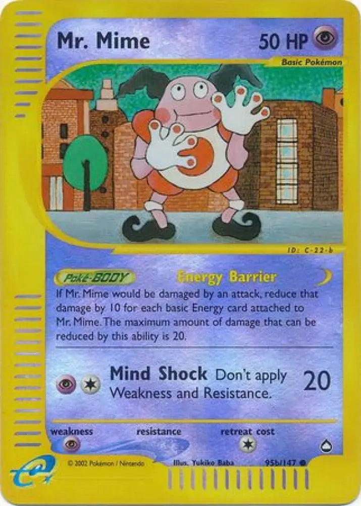 Mr Mime (95b/147) [Aquapolis] - Pokemon Single
