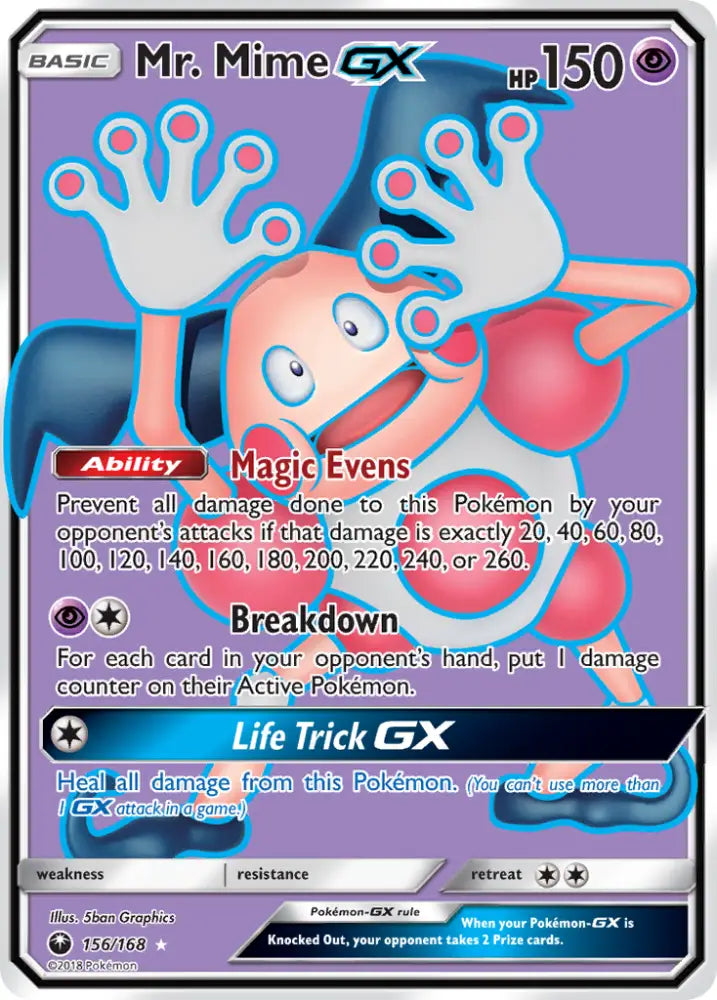 Mr. Mime GX (156/168) [Sun & Moon: Celestial Storm] - Pokemon Single