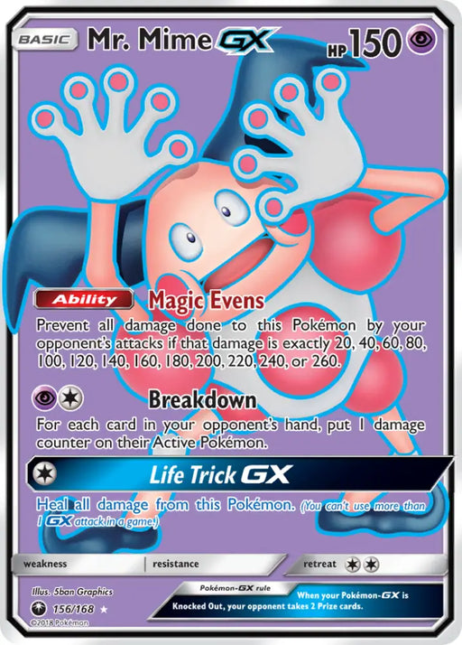 Mr. Mime GX (156/168) [Sun & Moon: Celestial Storm] - Pokemon Single