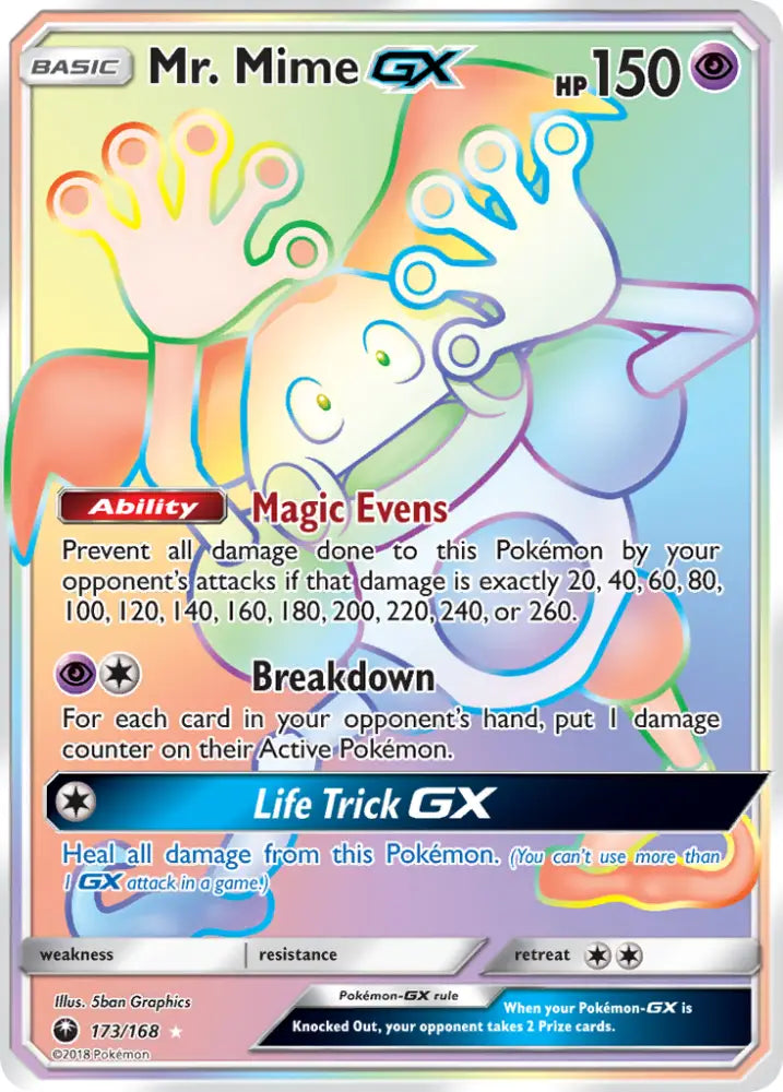 Mr. Mime GX (173/168) [Sun & Moon: Celestial Storm] - Pokemon Single