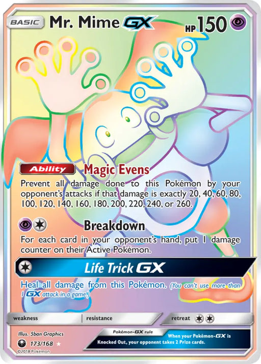 Mr. Mime GX (173/168) [Sun & Moon: Celestial Storm] - Pokemon Single