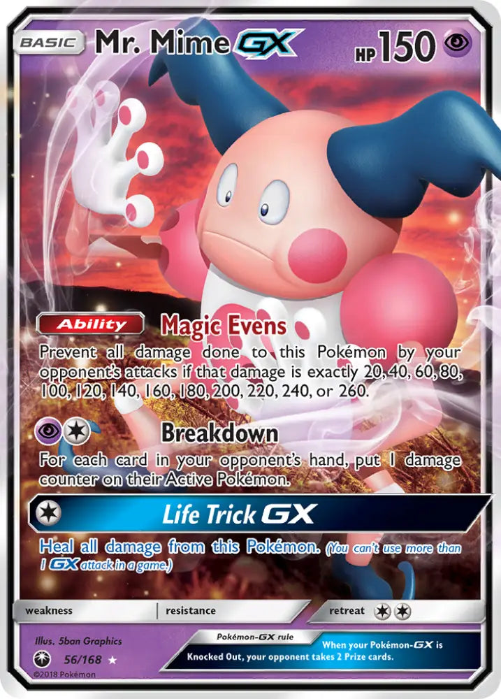 Mr. Mime GX (56/168) [Sun & Moon: Celestial Storm] - Pokemon Single
