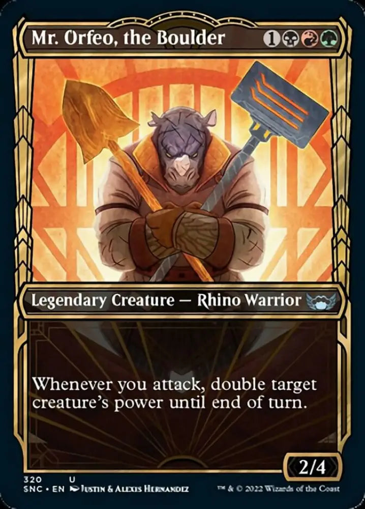 Mr. Orfeo the Boulder (Showcase Golden Age) [Streets of New Capenna] - MTG Single