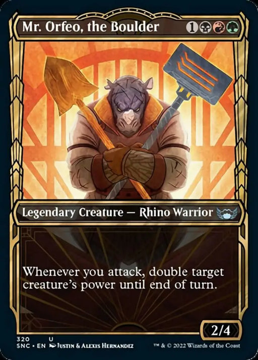 Mr. Orfeo the Boulder (Showcase Golden Age) [Streets of New Capenna] - MTG Single