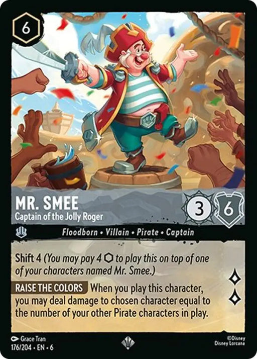 Mr. Smee - Captain of the Jolly Roger (176/204) [Azurite Sea] - Lorcana Single