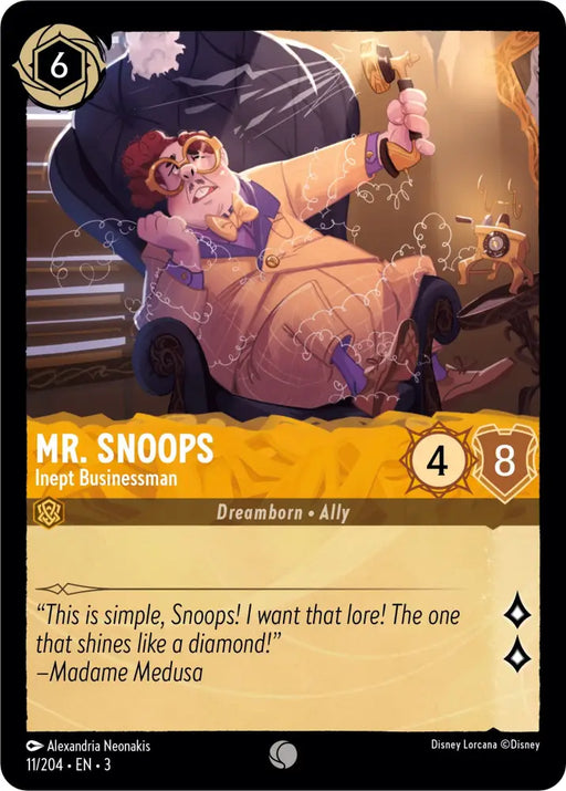 Mr. Snoops - Inept Businessman (11/204) [Into the Inklands] - Lorcana Single