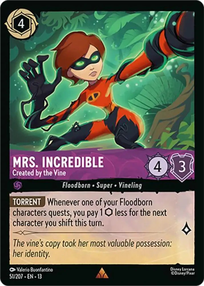 Mrs. Incredible - Created by the Vine (51/204) [Attack of the Vine!]