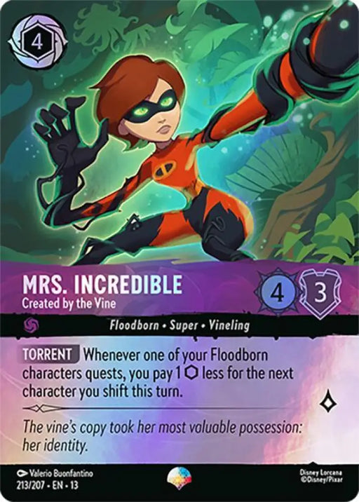 Mrs. Incredible - Created by the Vine (Epic) (213/204) [Attack of the Vine!]