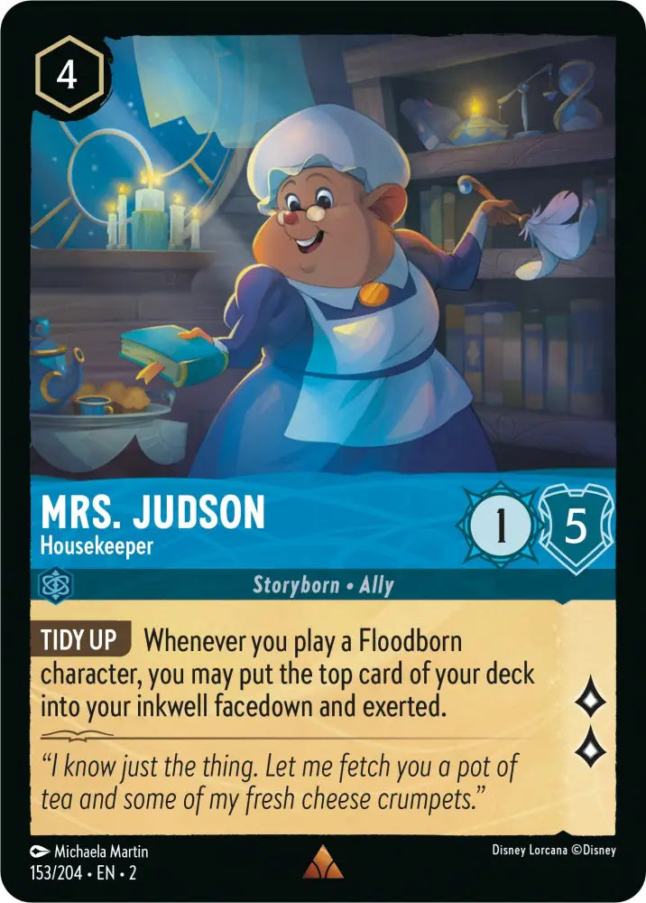 Mrs. Judson - Housekeeper (153/204) [Rise of the Floodborn] - Lorcana Single