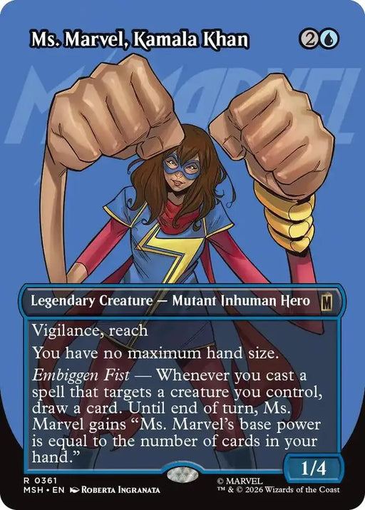 Ms. Marvel, Kamala Khan (Borderless) (361) [Marvel Super Heroes]