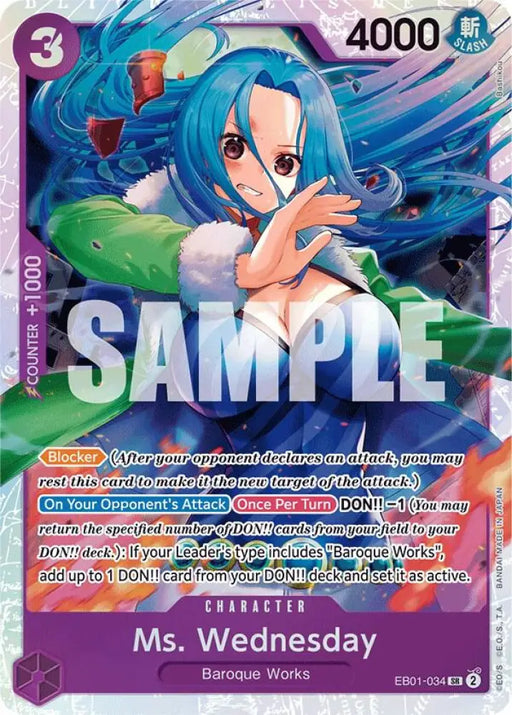 Ms. Wednesday (EB01-034) [Extra Booster: Memorial Collection]