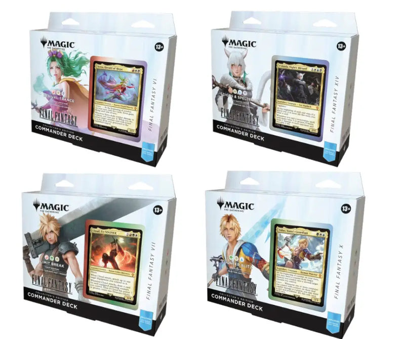 MTG Final Fantasy Commander Deck Collector’s Edition Set of 4 - Magic: The Gathering Sealed