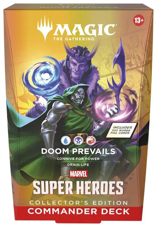 MTG Marvel Super Heroes Commander Deck Doom Prevails Collectors Edition - Magic: The Gathering Sealed