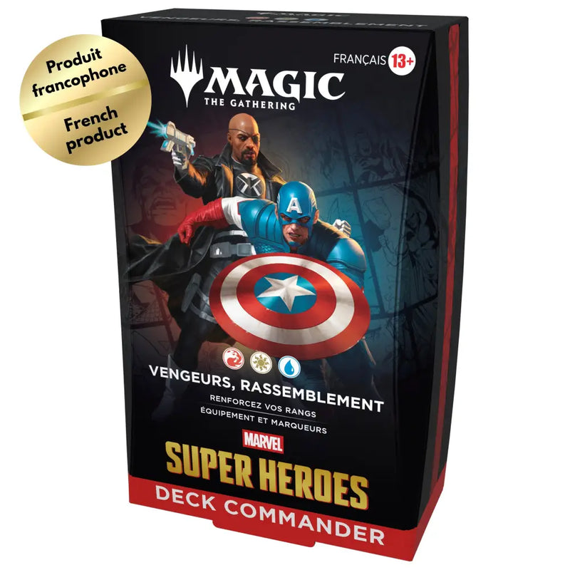 MTG Marvel Super Heroes Deck Commander Vengeurs Rassemblement (FR) (2026-06-19) - Magic: The Gathering Sealed