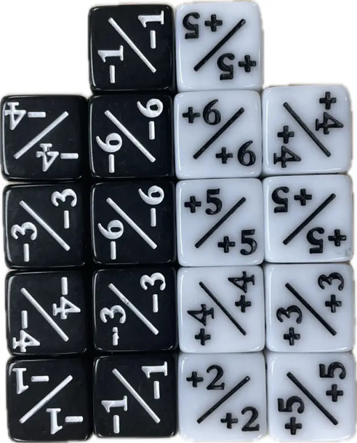 MTG Minus Plus Counter Dice (Set of 18) - Accessoire