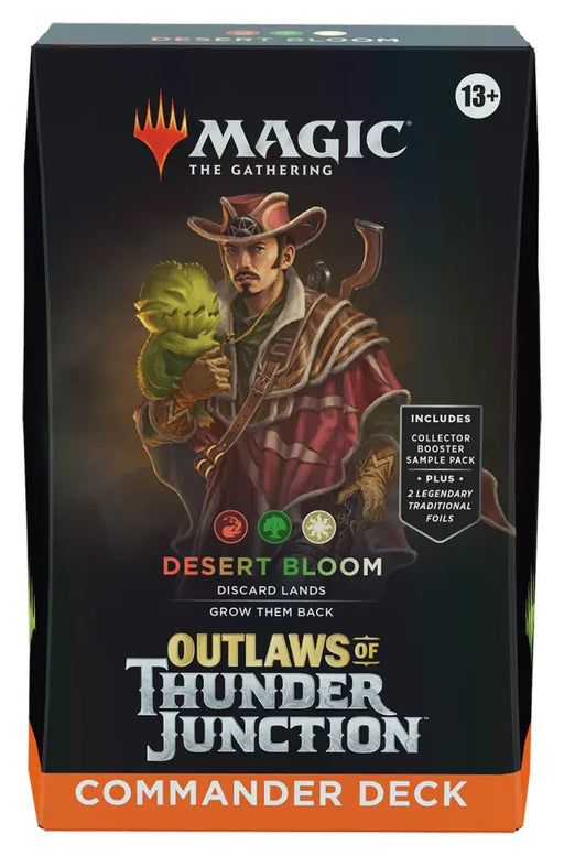 MTG Outlaws of Thunder Junction Commander Desert Bloom - Magic: The Gathering Sealed