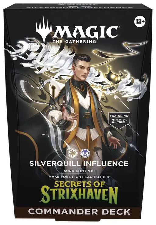 MTG Secrets of Strixhaven Commander Deck Silverquill Influence - Magic: The Gathering Sealed
