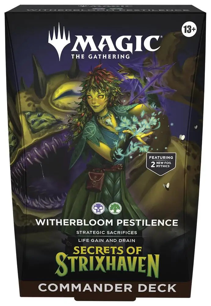 MTG Secrets of Strixhaven Commander Deck Witherbloom Pestilence - Magic: The Gathering Sealed