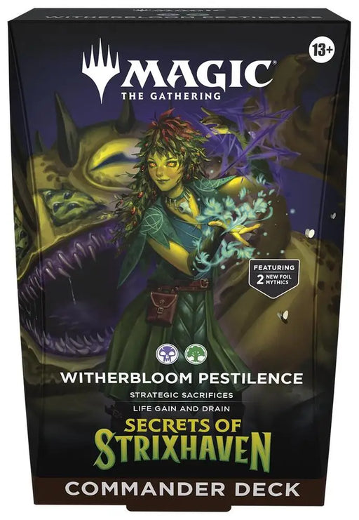 MTG Secrets of Strixhaven Commander Deck Witherbloom Pestilence - Magic: The Gathering Sealed