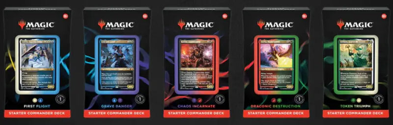 MTG Starter Commander Deck Set of 5 - Magic: The Gathering Sealed