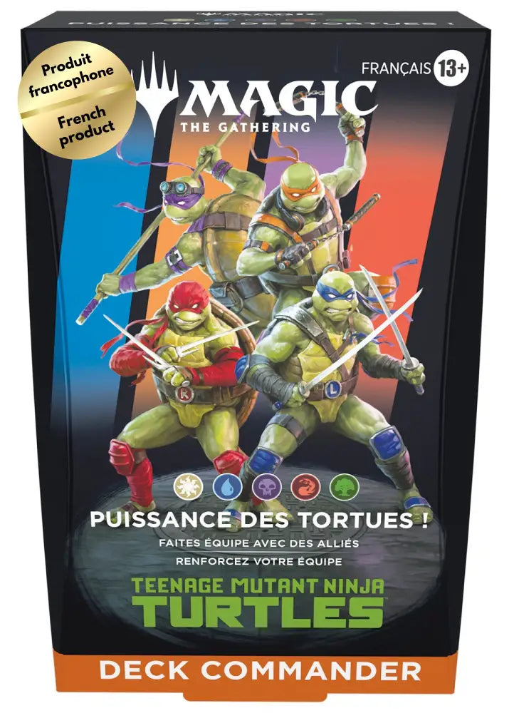 MTG Teenage Mutant Ninja Turtles Commander Deck Puissance des Tortues! (FR) - Magic: The Gathering Sealed