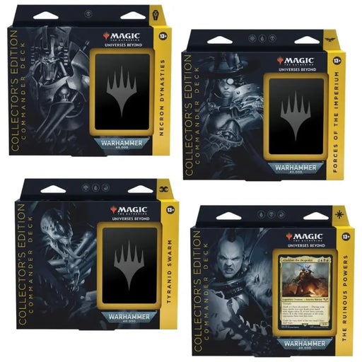 MTG Universes Beyond: Warhammer 40,000 - Set of 4 Decks - Collector’s Edition - Magic: The Gathering Sealed
