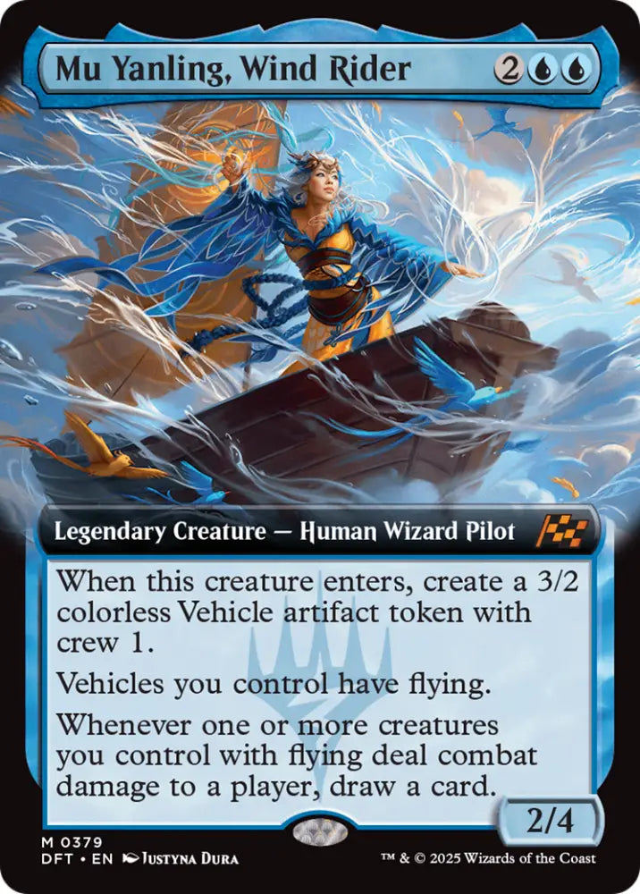 Mu Yanling Wind Rider (Extended Art) [Aetherdrift] - MTG Single