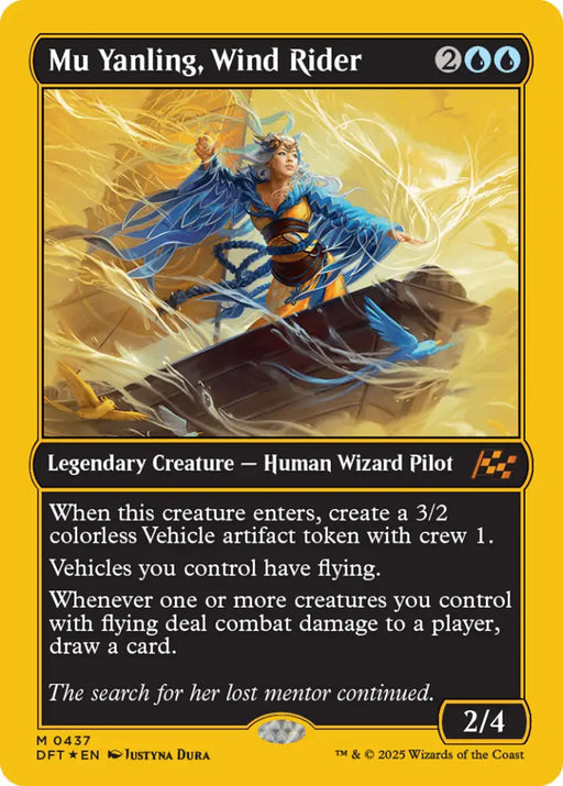 Mu Yanling Wind Rider (First-Place Foil) [Aetherdrift] - MTG Single