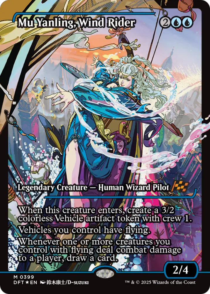 Mu Yanling Wind Rider (Showcase) [Aetherdrift] - MTG Single