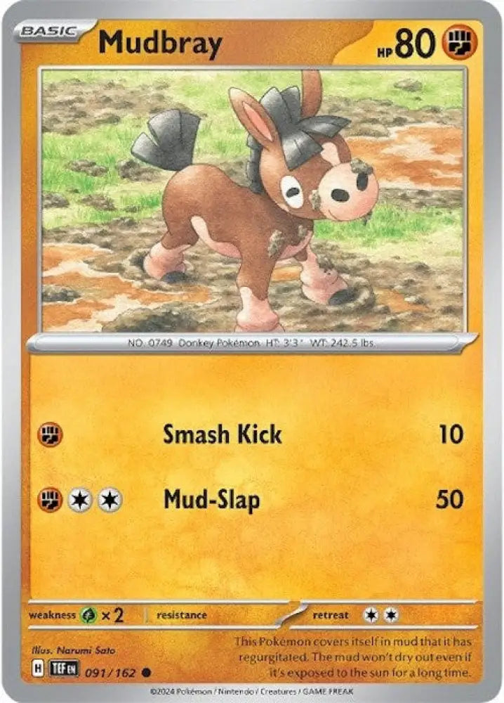 Mudbray (091/162) [Scarlet & Violet: Temporal Forces] - Pokemon Single