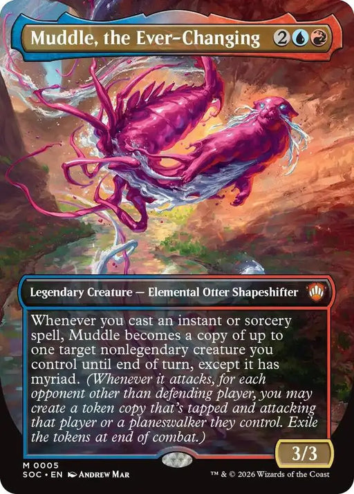 Muddle, the Ever-Changing (Borderless) (5) [Secrets of Strixhaven Commander]