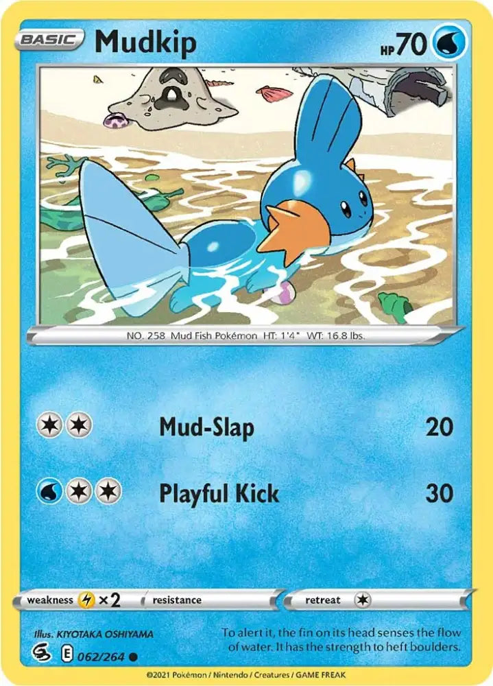 Mudkip (062/264) [Sword & Shield: Fusion Strike] - Pokemon Single