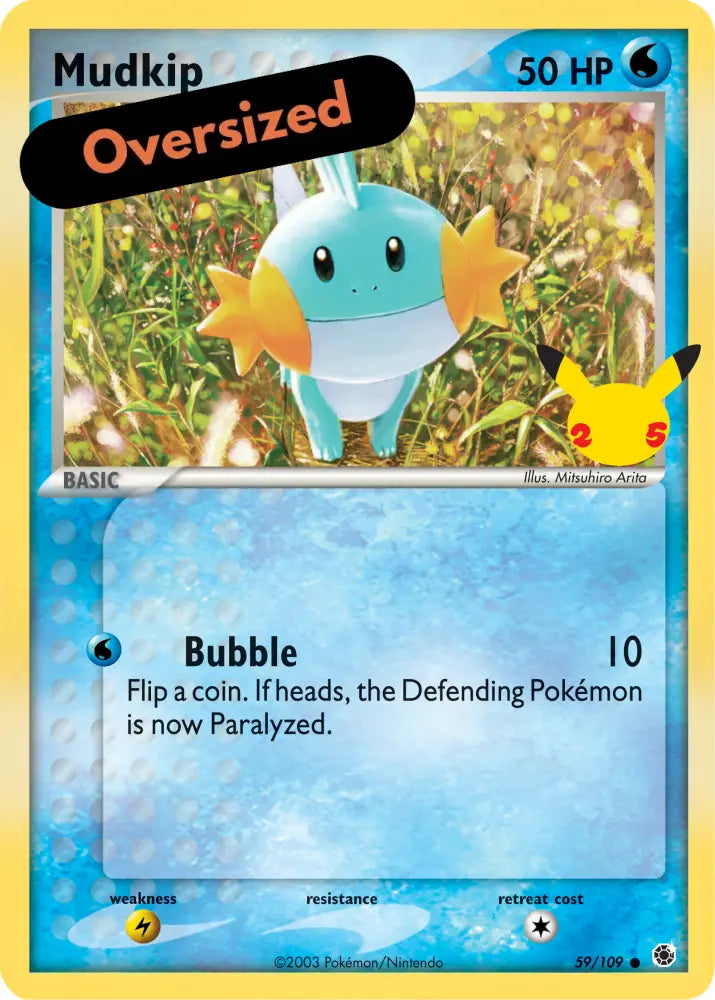 Mudkip (59/109) (Jumbo Card) [First Partner Pack] - Pokemon Single