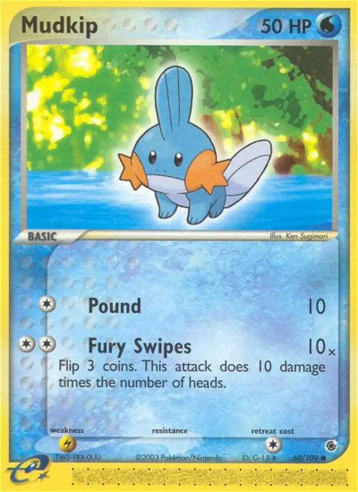 Mudkip (60/109) [EX: Ruby & Sapphire] - Pokemon Single