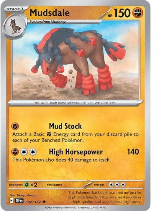 Mudsdale (092/162) [Scarlet & Violet: Temporal Forces] - Pokemon Single
