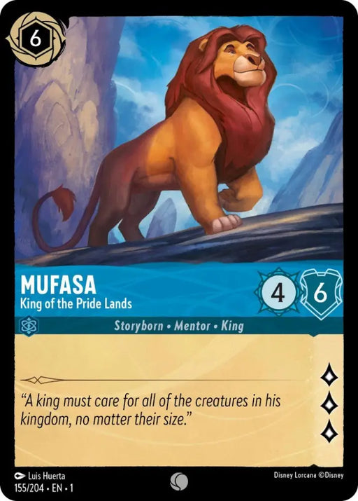 Mufasa - King of the Pride Lands (155/204) [The First Chapter] - Lorcana Single