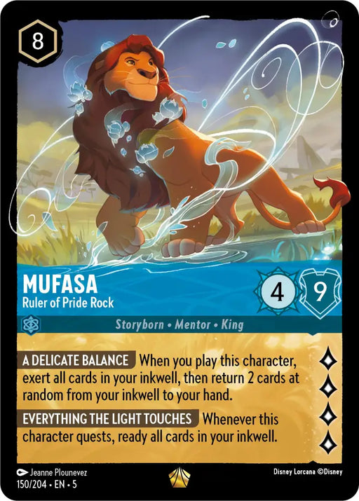 Mufasa - Ruler of Pride Rock (150/204) [Shimmering Skies] - Lorcana Single