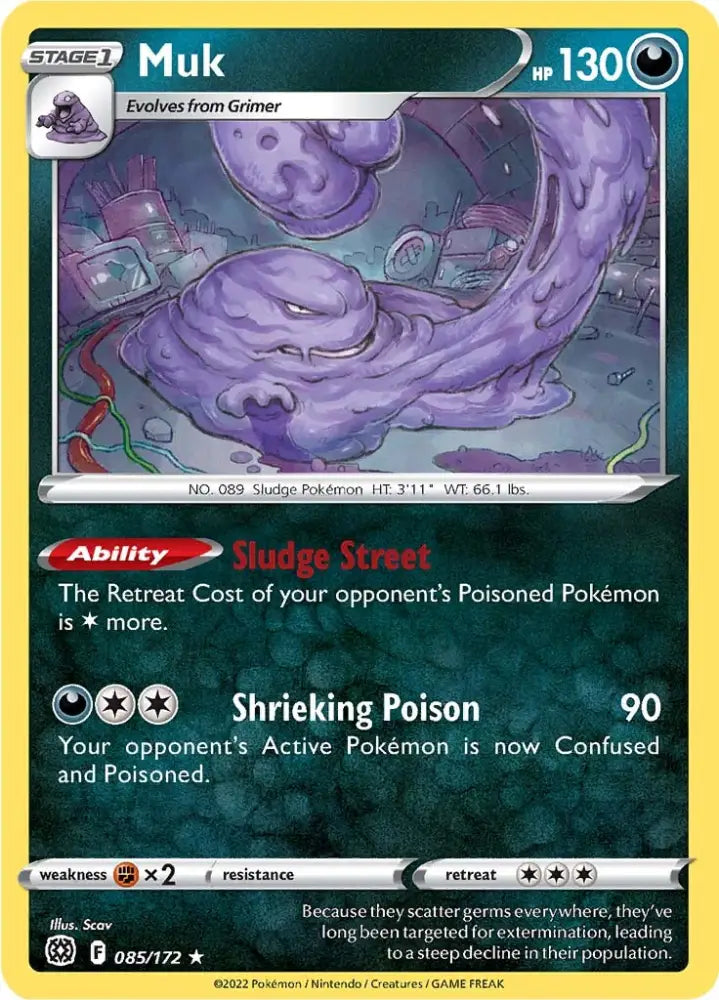 Muk (085/172) [Sword & Shield: Brilliant Stars] - Pokemon Single