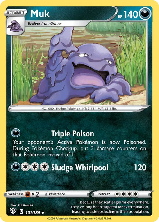 Muk (101/189) [Sword & Shield: Darkness Ablaze] - Pokemon Single