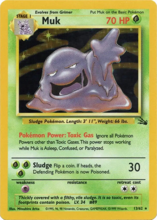 Muk (13/62) [Fossil Unlimited] - Pokemon Single